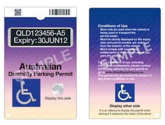 Australian Disability Parking Permit