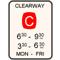 Clearway Sign