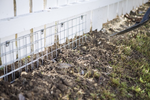 How to stop neighbors dog from digging under fence sale